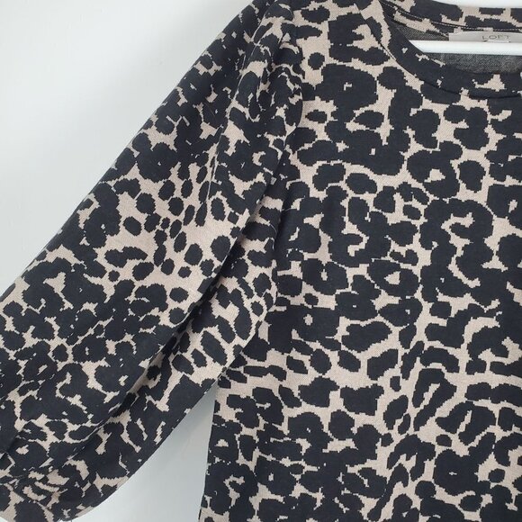 LOFT XS‎ Cheetah Print 3/4 Balloon Sleeves Knit Sweater - Picture 8 of 8